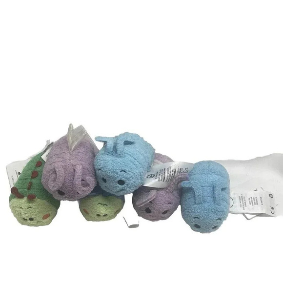 DISNEY TSUM PLUSH SET OF 6 A BUGS LIFE FLIK PRINCESS DOT HEIMLICH RETIRED RARE - Picture 1 of 11